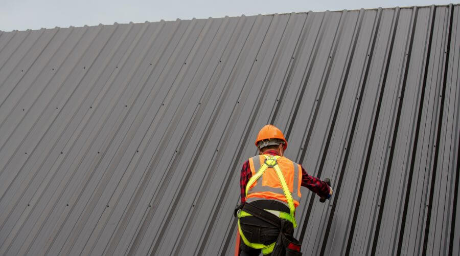 Professional metal roof installation services in Happy, TX